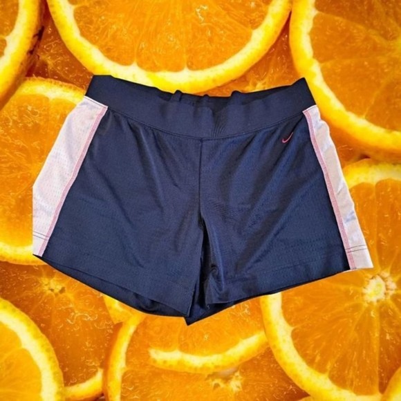 Nike Navy Blue‎ and White Shorts Large - Picture 1 of 5